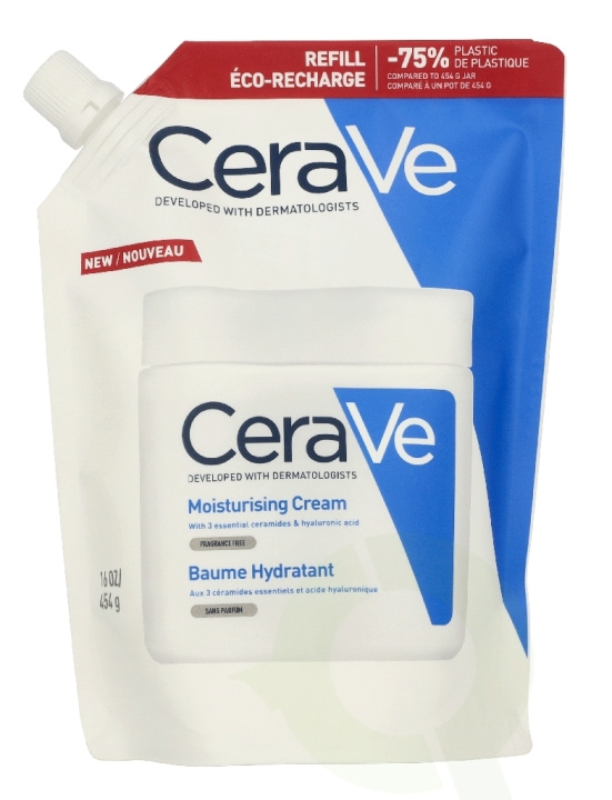 Cerave Moisturizing Cream Eco Refill 454 g in de groep BEAUTY & HEALTH / Huidsverzorging / Gezicht / Dagcrème bij TP E-commerce Nordic AB (D41049)