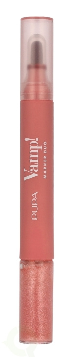 Pupa Milano Pupa Vamp! Marker Duo 4 ml #002 Frozen Rose / lip marker 1,4ml / lip gloss 2,6ml in de groep BEAUTY & HEALTH / Makeup / Lippen / Lippenstift bij TP E-commerce Nordic AB (D41083)