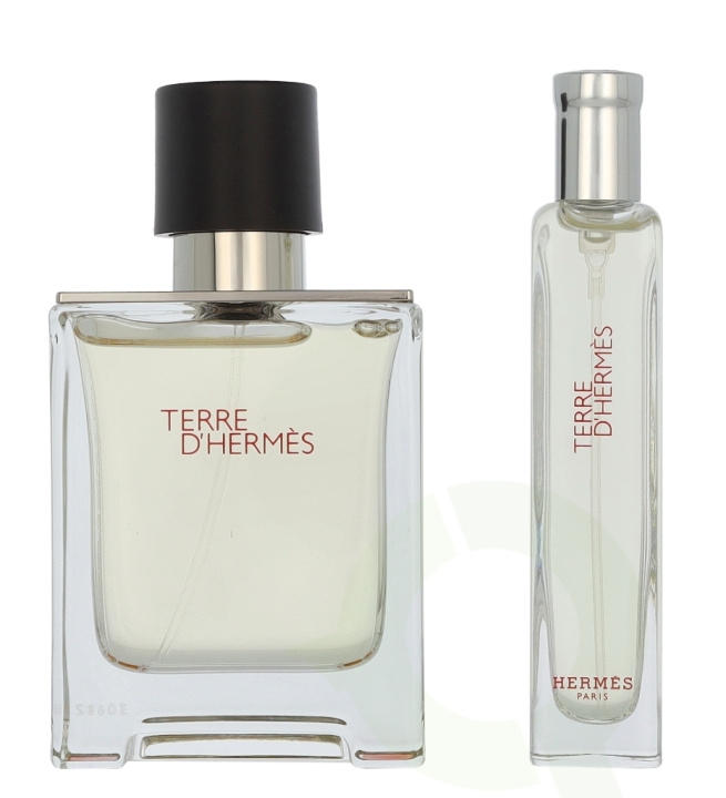 Hermes Terre D\'Hermes Giftset 65 ml Edt Spray 50ml/Edt Spray 15ml in de groep BEAUTY & HEALTH / Geuren & Parfum / Parfum bij TP E-commerce Nordic AB (D41091)