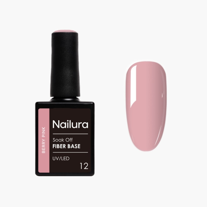 Nailura Fiber Base - Berry Pink - 10 ml in de groep BEAUTY & HEALTH / Manicure/pedicure / Nagelkit bij TP E-commerce Nordic AB (D41239)