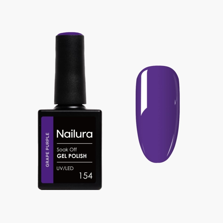Nailura Gellak 154 - Druivenpaars - 10 ml in de groep BEAUTY & HEALTH / Manicure/pedicure / Nagellak bij TP E-commerce Nordic AB (D41247)