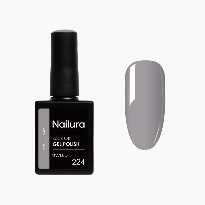 Nailura Gellak 224 - Mist Gray - 10 ml in de groep BEAUTY & HEALTH / Manicure/pedicure / Nagellak bij TP E-commerce Nordic AB (D41251)