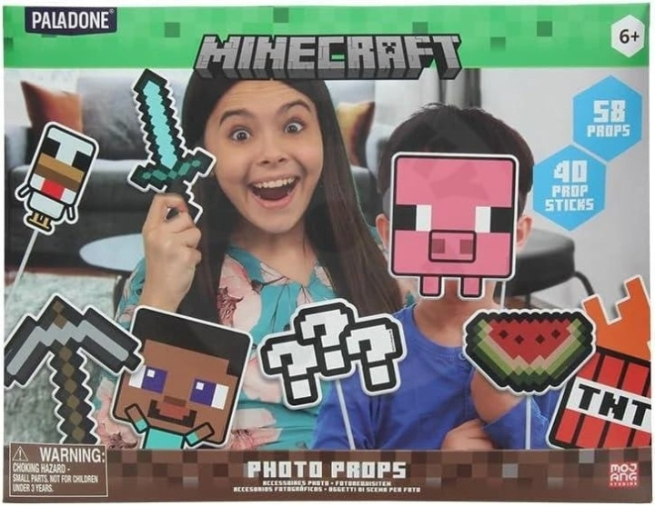 Paladone Minecraft-fotorequisieten-bundel (58 stuks) in de groep SPEELGOED, KINDER- & BABYPRODUCTEN / Spelletje / Bordspellen bij TP E-commerce Nordic AB (D41297)