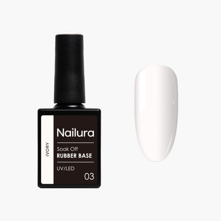 Nailura Rubber Base 3 - Ivory - 10 ml in de groep BEAUTY & HEALTH / Manicure/pedicure / Nagellak bij TP E-commerce Nordic AB (D41301)