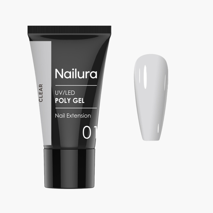Nailura Poly Gel 1 - Transparant - 30 ml in de groep BEAUTY & HEALTH / Manicure/pedicure / Nagelkit bij TP E-commerce Nordic AB (D41311)