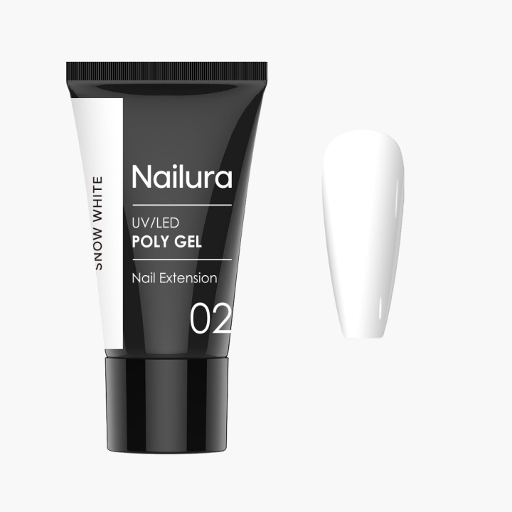 Nailura Poly Gel 2 - Snow White - 30 ml in de groep BEAUTY & HEALTH / Manicure/pedicure / Nagellak bij TP E-commerce Nordic AB (D41312)