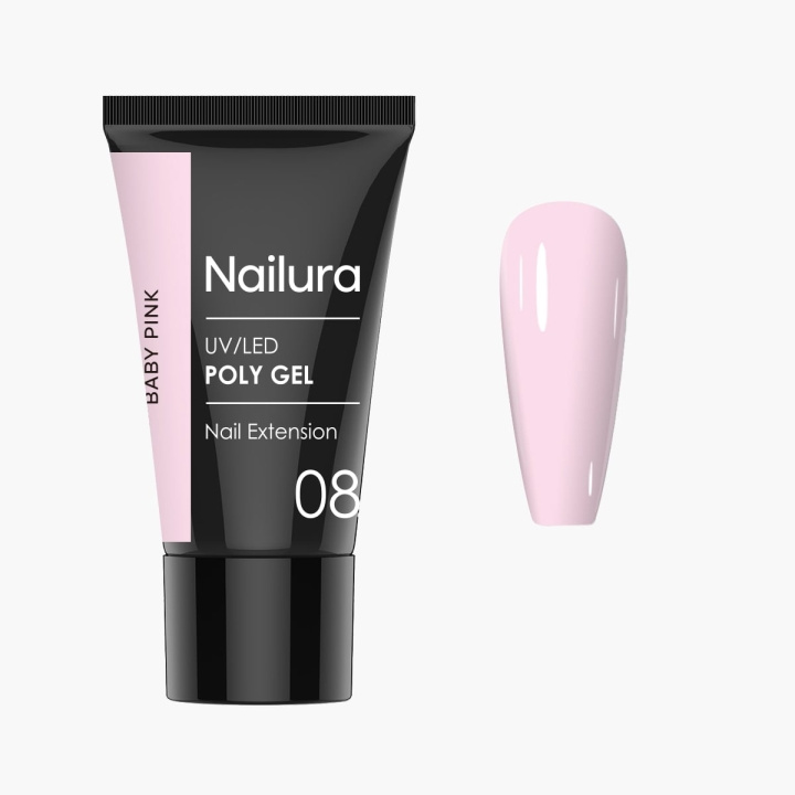 Nailura Poly Gel 8 - Babyroze - 30 ml in de groep BEAUTY & HEALTH / Manicure/pedicure / Nagellak bij TP E-commerce Nordic AB (D41318)