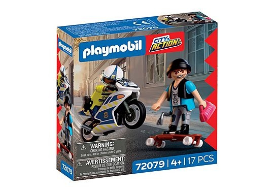 Playmobil Achtervolging op de motor (72079) in de groep SPEELGOED, KINDER- & BABYPRODUCTEN / Speelgoed / Figuren, Miniaturen & accessoires bij TP E-commerce Nordic AB (D41359)