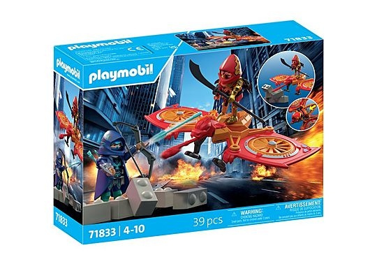 Playmobil Heroes: Hero Drone-gevecht tegen de kwaadaardige ninja (71833) in de groep SPEELGOED, KINDER- & BABYPRODUCTEN / Speelgoed / Figuren, Miniaturen & accessoires bij TP E-commerce Nordic AB (D41411)