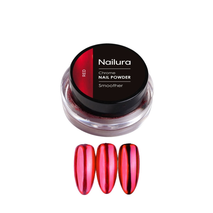 Nailura Chrom Powder - Rood in de groep BEAUTY & HEALTH / Manicure/pedicure / Nagelkit bij TP E-commerce Nordic AB (D41428)