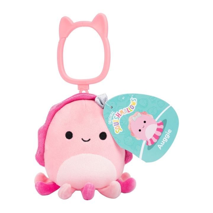 Squishmallows 9 cm P26 Clip-On - Auggie de inktvis in de groep SPEELGOED, KINDER- & BABYPRODUCTEN / Speelgoed / Figuren, Miniaturen & accessoires bij TP E-commerce Nordic AB (D41463)