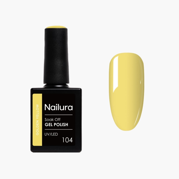 Nailura Gellak 104 - Goudgeel - 10 ml in de groep BEAUTY & HEALTH / Manicure/pedicure / Nagellak bij TP E-commerce Nordic AB (D41483)