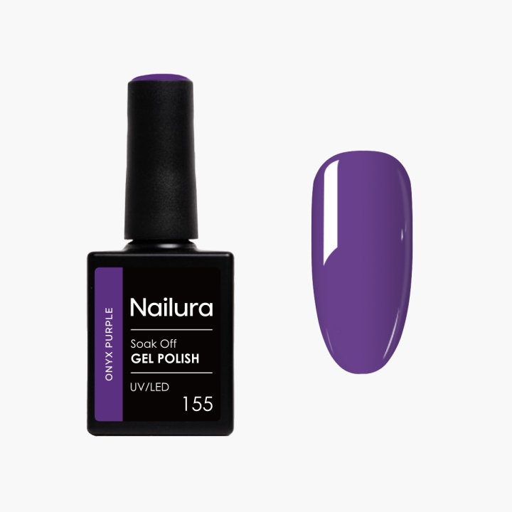 Nailura Gellak 155 - Onyx Purple - 10 ml in de groep BEAUTY & HEALTH / Manicure/pedicure / Nagellak bij TP E-commerce Nordic AB (D41501)