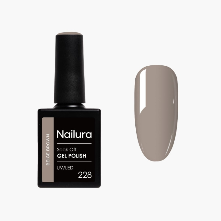 Nailura Gel Polish 228 - Beige Brown - 10 ml in de groep BEAUTY & HEALTH / Manicure/pedicure / Nagellak bij TP E-commerce Nordic AB (D41524)