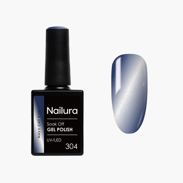 Nailura Gelpolish 304 - Navy Cat Eye - Marineblauw - 10 ml in de groep BEAUTY & HEALTH / Manicure/pedicure / Nagellak bij TP E-commerce Nordic AB (D41555)