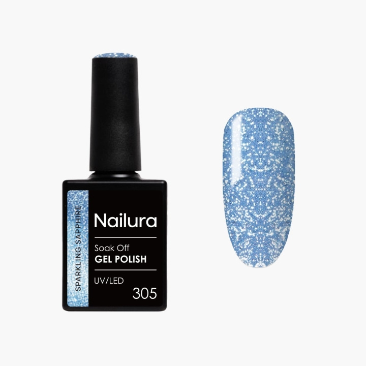 Nailura Gellak 305 Sparkling Sapphire - Blauw - 10 ml in de groep BEAUTY & HEALTH / Manicure/pedicure / Nagellak bij TP E-commerce Nordic AB (D41556)