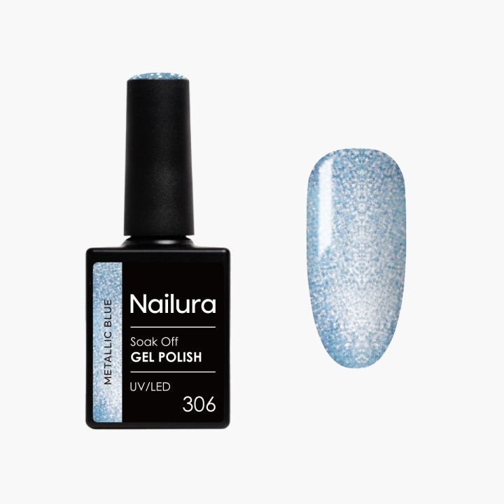 Nailura Gellak 306 - Metallic Blue - 10 ml in de groep BEAUTY & HEALTH / Manicure/pedicure / Nagellak bij TP E-commerce Nordic AB (D41557)
