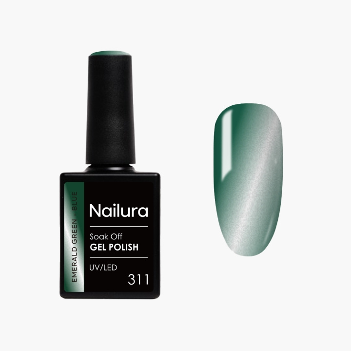 Nailura Gellak 311 - Emerald Green Blue - 10 ml in de groep BEAUTY & HEALTH / Manicure/pedicure / Nagellak bij TP E-commerce Nordic AB (D41560)