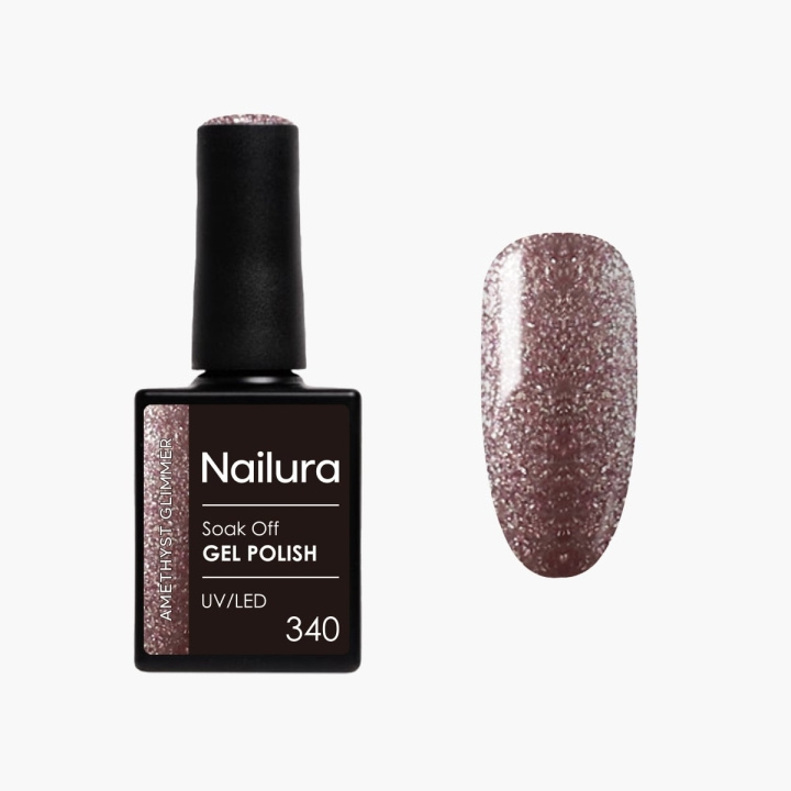 Nailura Gellak 340 - Amethyst Glimmer - 10 ml in de groep BEAUTY & HEALTH / Manicure/pedicure / Nagellak bij TP E-commerce Nordic AB (D41575)