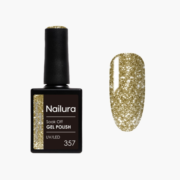 Nailura Gellak 357 - Champagne Bronze Shimmer - 10 ml in de groep BEAUTY & HEALTH / Manicure/pedicure / Nagellak bij TP E-commerce Nordic AB (D41590)