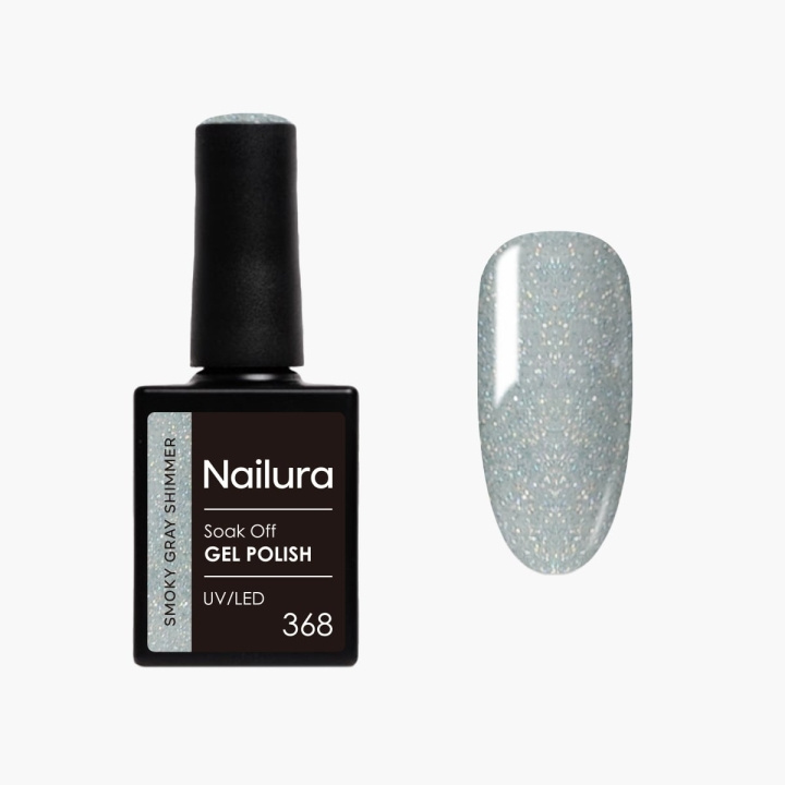 Nailura Gel Polish 368 - Smoky Gray Shimmer - 10 ml in de groep BEAUTY & HEALTH / Manicure/pedicure / Nagellak bij TP E-commerce Nordic AB (D41595)