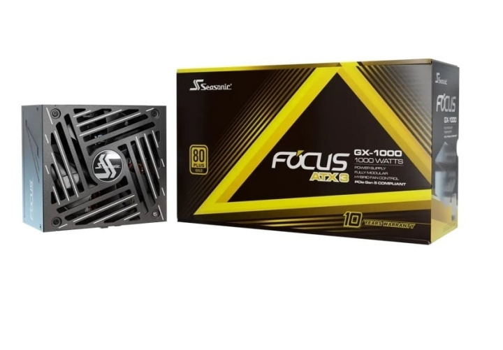 Seasonic FOCUS GX-1000 ATX 3.1 (2024) -voeding, zwart, 1000 W in de groep COMPUTERS & RANDAPPARATUUR / Computeronderdelen / Voeding/PSU bij TP E-commerce Nordic AB (D41770)