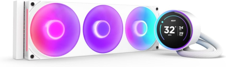 NZXT Kraken Elite RGB 360 (2024) - vloeistofkoelsysteem, wit in de groep COMPUTERS & RANDAPPARATUUR / Computeronderdelen / Koeling bij TP E-commerce Nordic AB (D41788)