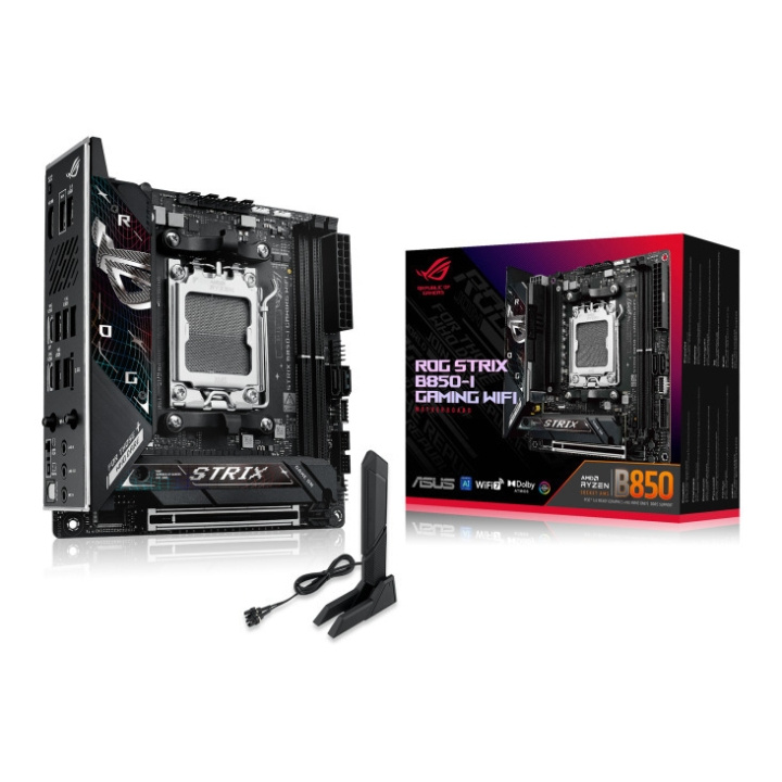 ASUS ROG STRIX B850-I GAMING WIFI AM5 Mini-ITX-moederbord in de groep COMPUTERS & RANDAPPARATUUR / Computeronderdelen / Moederbord bij TP E-commerce Nordic AB (D41794)