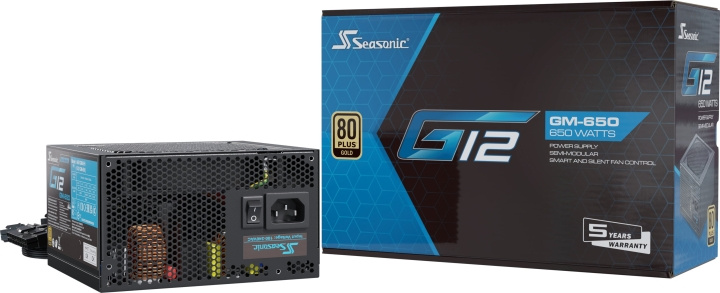 Seasonic G12 GM-650 (2024) ATX-voeding, zwart, 650 W in de groep COMPUTERS & RANDAPPARATUUR / Computeronderdelen / Voeding/PSU bij TP E-commerce Nordic AB (D41799)