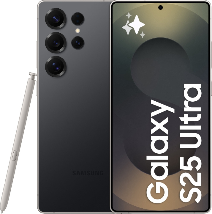Samsung Galaxy S25 Ultra 5G-telefoon, 512/12 GB, Titanium Black in de groep SMARTPHONE & TABLETS / Mobiele telefoons & smartphones bij TP E-commerce Nordic AB (D41803)