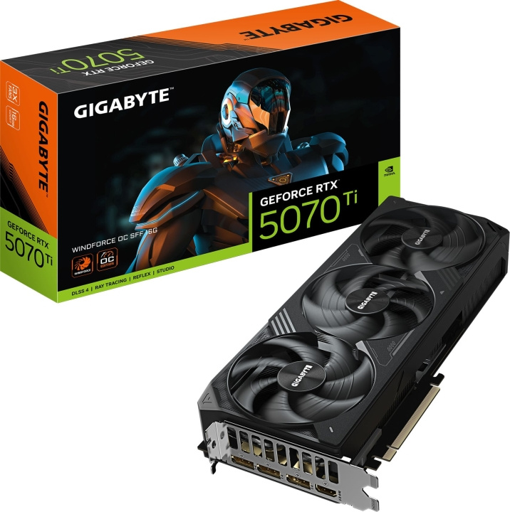 Gigabyte GeForce RTX 5070 Ti WINDFORCE OC SFF 16 GB grafische kaart Een in de groep COMPUTERS & RANDAPPARATUUR / Computeronderdelen / Grafische kaart bij TP E-commerce Nordic AB (D41822)