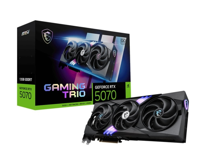 MSI GeForce RTX 5070 12G GAMING TRIO OC grafische kaart in de groep COMPUTERS & RANDAPPARATUUR / Computeronderdelen / Grafische kaart bij TP E-commerce Nordic AB (D41840)