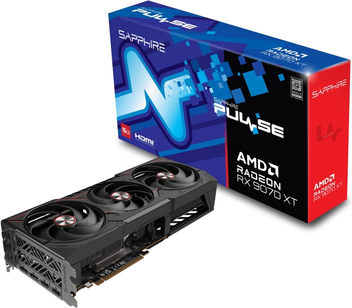 Sapphire Technologies Sapphire PULSE AMD Radeon RX 9070 XT grafische kaart in de groep COMPUTERS & RANDAPPARATUUR / Computeronderdelen / Grafische kaart bij TP E-commerce Nordic AB (D41845)