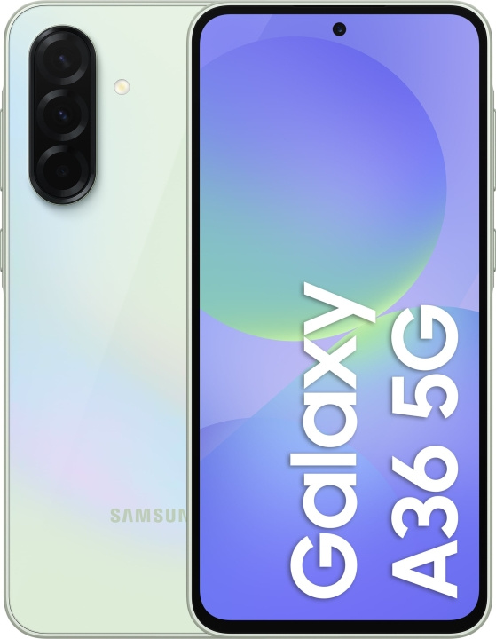 Samsung Galaxy A36 5G-telefoon, 128/6 GB, limoen in de groep SMARTPHONE & TABLETS / Mobiele telefoons & smartphones bij TP E-commerce Nordic AB (D41854)