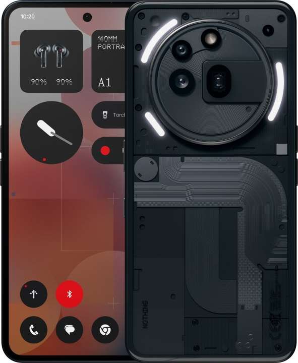 Nothing Phone (3a) Pro-telefoon, 256/12 GB, zwart in de groep SMARTPHONE & TABLETS / Mobiele telefoons & smartphones bij TP E-commerce Nordic AB (D41870)