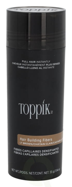 Toppik Hair Building Fibers - Light Brown 55 g in de groep BEAUTY & HEALTH / Haar & Styling / Hair styling bij TP E-commerce Nordic AB (D41986)