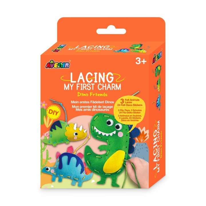 Avenir – DIY-tasbedeltje Dino (5211798) in de groep SPEELGOED, KINDER- & BABYPRODUCTEN / Speelgoed / Ambachten bij TP E-commerce Nordic AB (D42271)
