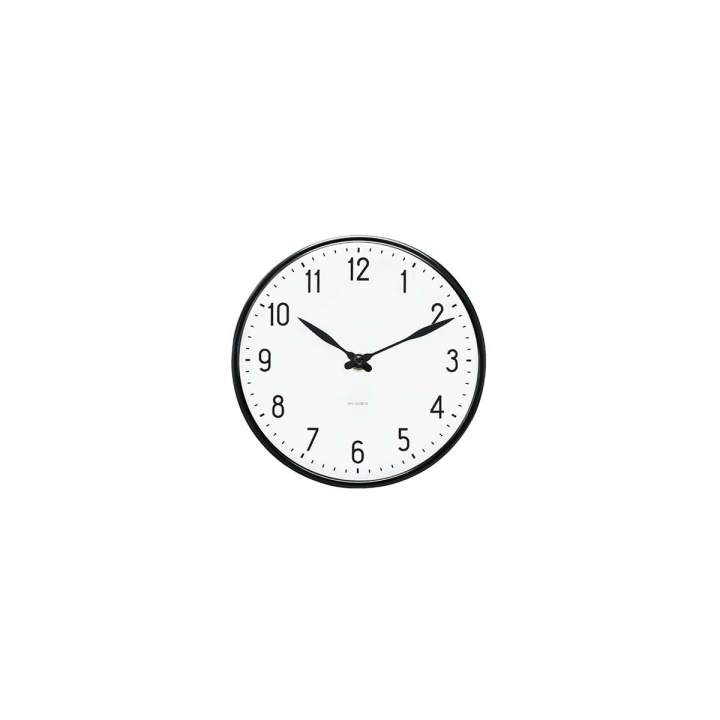 Arne Jacobsen Clocks Arne Jacobsen - Wandklok voor in de hal - Ø 16 cm - Zwart in de groep HUISHOUDEN & TUIN / Horloges & Tellers / Wandklokken bij TP E-commerce Nordic AB (D42302)