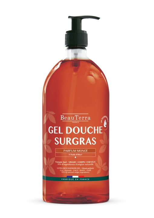BeauTerra Ultra Rich Shower Gel - Monoï - 1 l in de groep BEAUTY & HEALTH / Huidsverzorging / Lichaamsverzorging / Bad- en douchegels bij TP E-commerce Nordic AB (D42332)