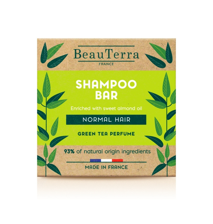 BeauTerra Shampoobar - Normaal haar - 75 g in de groep BEAUTY & HEALTH / Haar & Styling / Haarverzorging / Shampoo bij TP E-commerce Nordic AB (D42374)