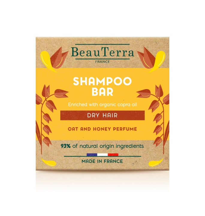BeauTerra Shampoobar - Droog en beschadigd haar - 75 g in de groep BEAUTY & HEALTH / Haar & Styling / Haarverzorging / Shampoo bij TP E-commerce Nordic AB (D42375)