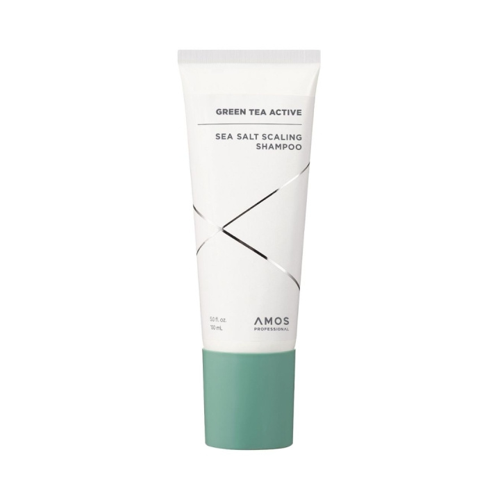 Amos Professional Green Tea Active Sea Salt Scaling Shampoo - Groen - 150 ml in de groep BEAUTY & HEALTH / Haar & Styling / Haarverzorging / Shampoo bij TP E-commerce Nordic AB (D42494)