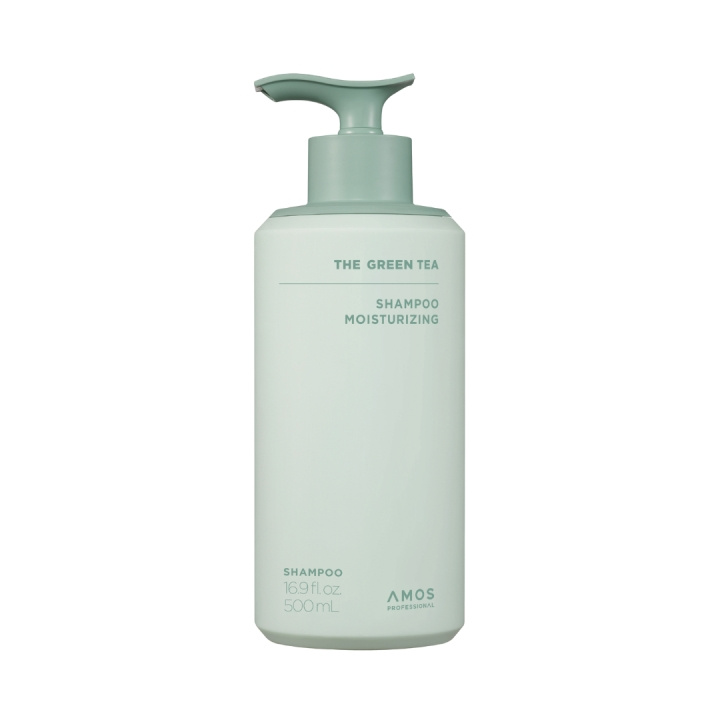Amos Professional De Green Tea Shampoo Moisturizing - Groen - 500 ml in de groep BEAUTY & HEALTH / Haar & Styling / Haarverzorging / Shampoo bij TP E-commerce Nordic AB (D42503)