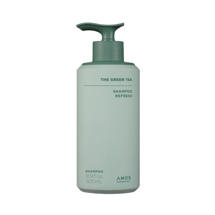Amos Professional De Green Tea Shampoo Refresh - Groen - 500 ml in de groep BEAUTY & HEALTH / Haar & Styling / Haarverzorging / Shampoo bij TP E-commerce Nordic AB (D42504)