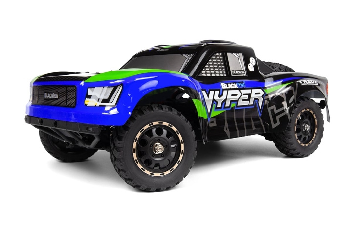 Blackzon Vyper SC 1/16 4WD - Blauw/Groen (540274) in de groep SPEELGOED, KINDER- & BABYPRODUCTEN / Op afstand bestuurbaar / Afstand bestuurbare auto\'s bij TP E-commerce Nordic AB (D42548)