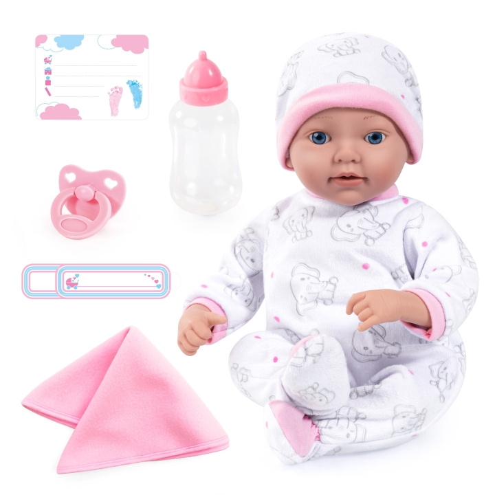 Bayer Reborn-babypop 38 cm - Wit/Roze (93827AB) in de groep SPEELGOED, KINDER- & BABYPRODUCTEN / Speelgoed / Docks & Accessoires bij TP E-commerce Nordic AB (D42558)