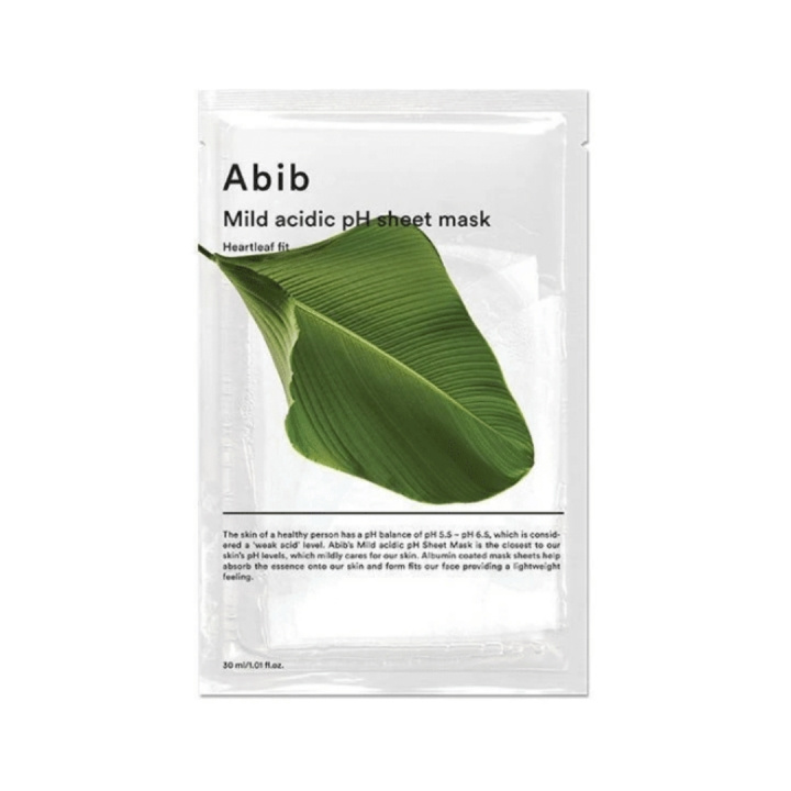 Abib Mild zuur pH-gezichtsmasker Heartleaf Fit - 27 ml in de groep BEAUTY & HEALTH / Huidsverzorging / Gezicht / Maskers bij TP E-commerce Nordic AB (D42649)