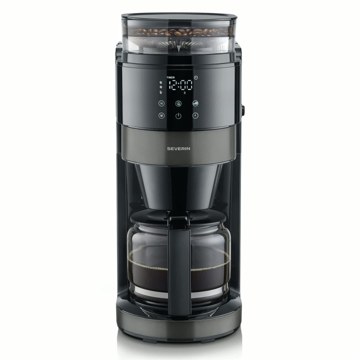Severin Kaffebryggare med kvarn Dark Inox KA 4830 in de groep HUISHOUDEN & TUIN / Huishoudelijke apparaten / Koffiezetapparaten en accessoires / Koffiezetapparaten bij TP E-commerce Nordic AB (D42740)