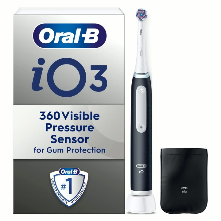 Oral B Borsthuvud iO White Clean Black in de groep BEAUTY & HEALTH / Mondverzorging / Elektrische tandenborstelaccessoires bij TP E-commerce Nordic AB (D42832)