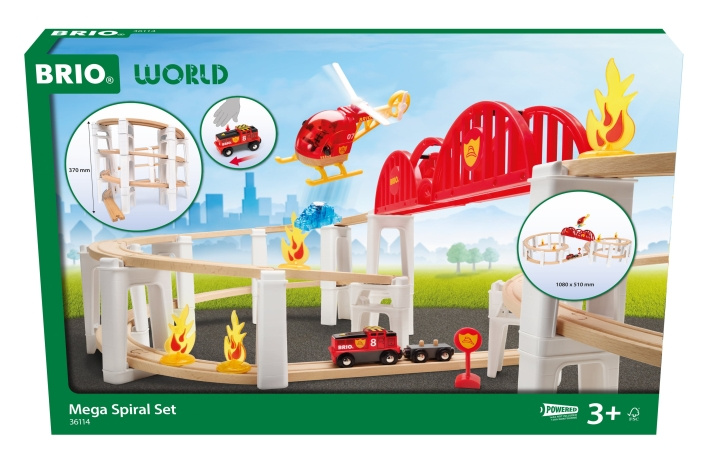 BRIO Mega Spiral Set (36114) in de groep SPEELGOED, KINDER- & BABYPRODUCTEN / Speelgoed / Bouwspeelgoed / Brio treinrails bij TP E-commerce Nordic AB (D43052)